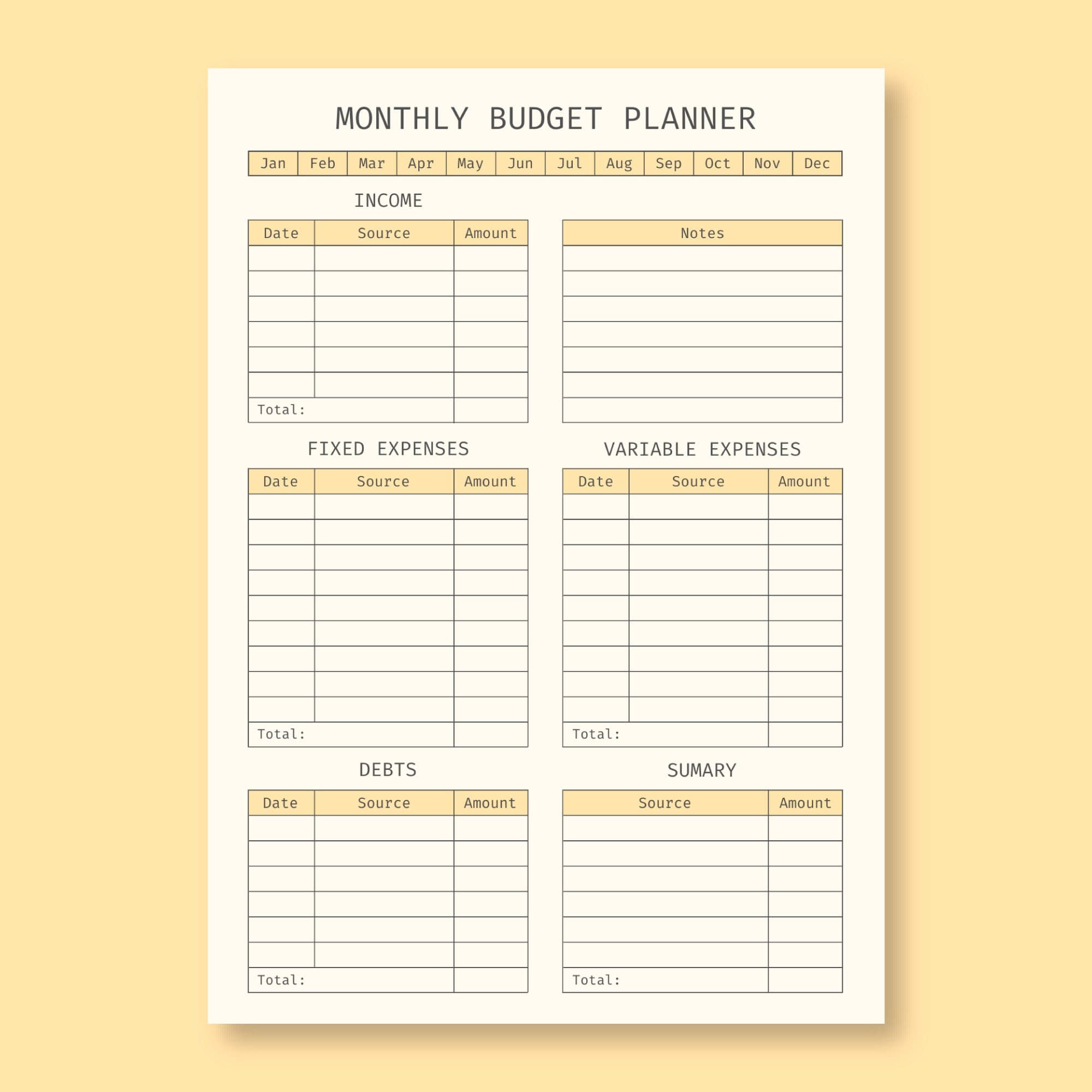 Budget Planners