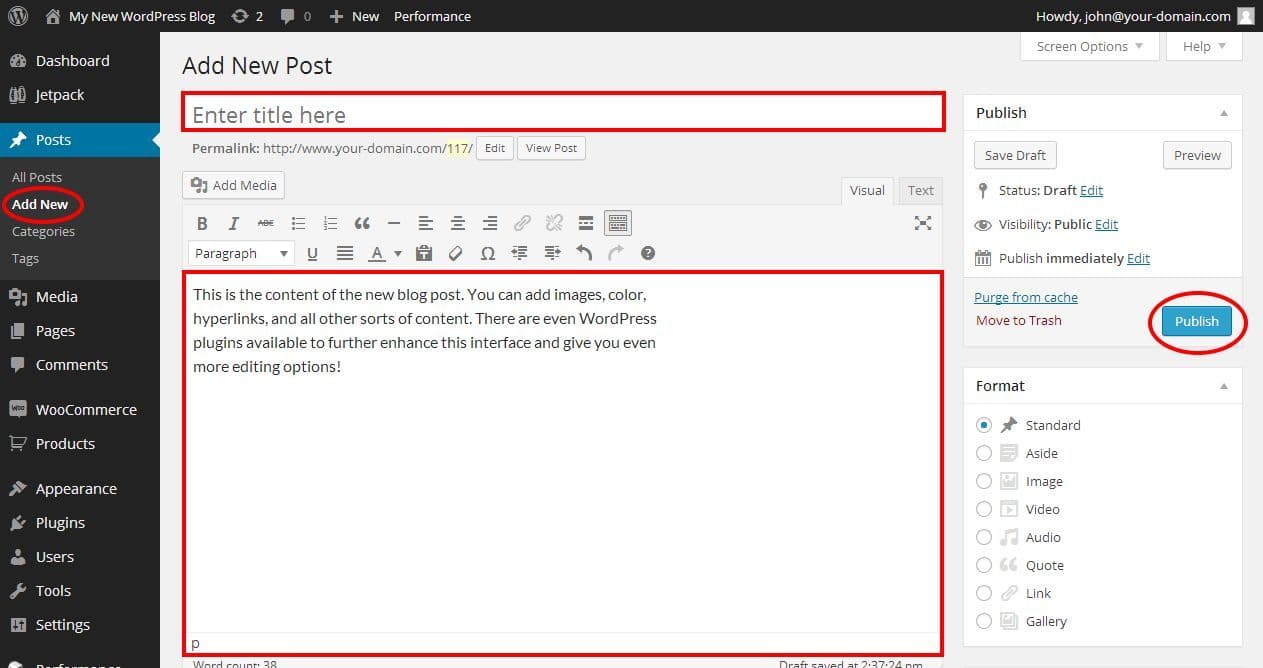 Write a post